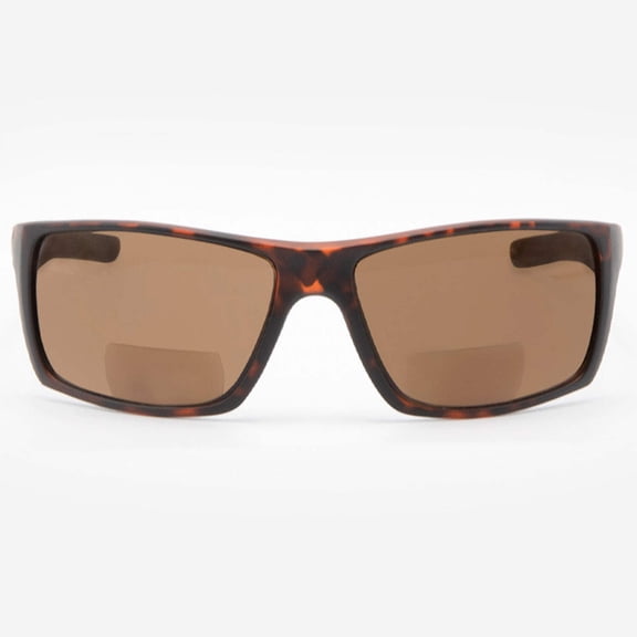 Bifocal Sunglasses for Men - Reader Sunglasses with Bifocals - Sport Wrap Around Reading Sun Glasses with Built In Readers - Palermo by VITENZI in Tortoise 1.75