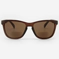thumbnail image 1 of Bifocal Sunglasses for Men and Women - Reader Sunglasses with Bifocals - Retro Reading Sun Glasses with Built In Readers - Turin by VITENZI in Brown 2.00, 1 of 1