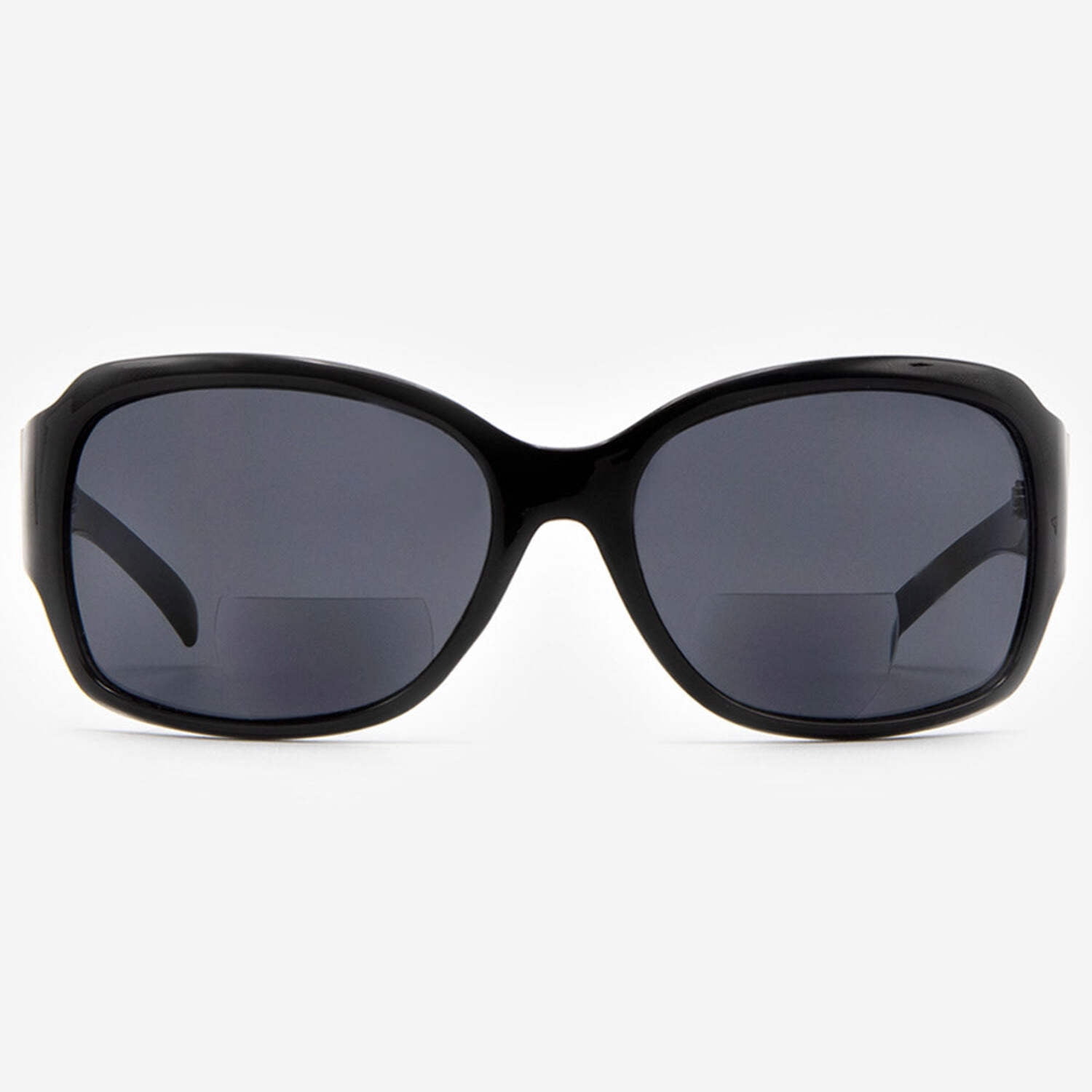 Newport Polarized Regatta +2.00 Bifocal Sunglasses - Black Frame With Grey Smoke Polarized Lenses
