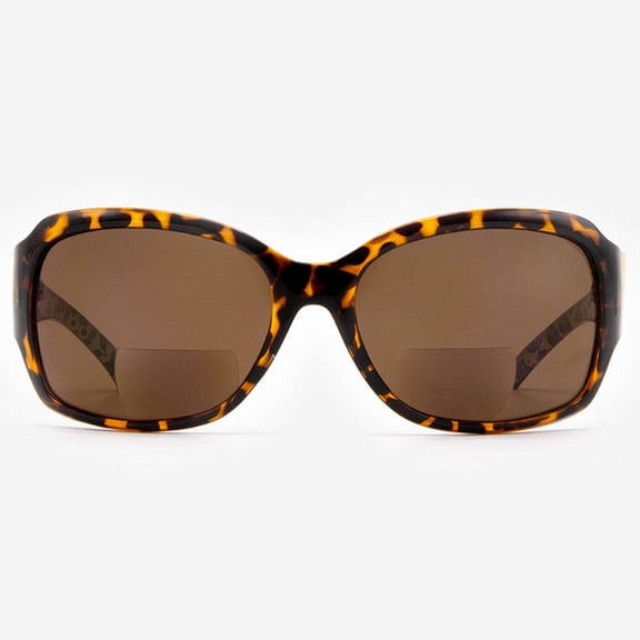 Bifocal Sunglasses for Women - Reader Sunglasses with Bifocals - Butterfly Jackie O Reading Sun Glasses with Built In Readers - Vittoria by VITENZI in Tortoise 1.75
