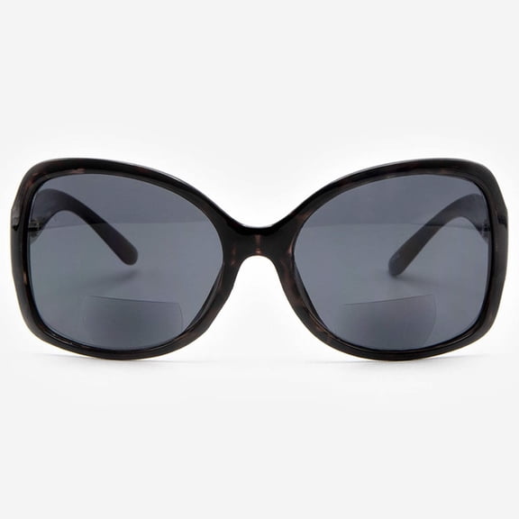 Bifocal Sunglasses for Women - Reader Sunglasses with Bifocals - Oversized Reading Sun Glasses with Built In Readers - Ferrara by VITENZI in Green 1.50