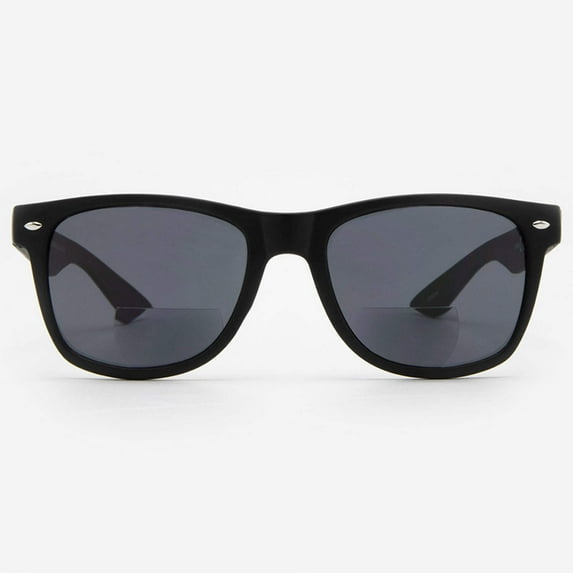 Bifocal Sunglasses for Men - Reader Sunglasses with Bifocals - Classic Reading Sun Glasses with Built In Readers - Rimini by VITENZI in Black 2.50