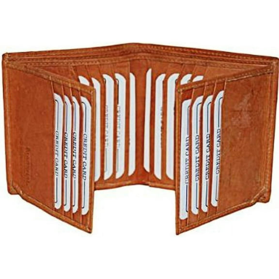 Bifold Business Credit Card Case Leather Wallet #2192CF