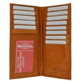 thumbnail image 1 of Bifold Checkbook Wallet and Credit Card Holder with ID Window Genuine Leather 4507 CF (C), 1 of 5