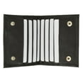 thumbnail image 1 of Bifold Credit Card Holder with Snap Button Closure Genuine Leather 80 (C), 1 of 5