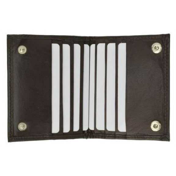 Bifold Credit Card Holder with Snap Button Closure by Marshal 80