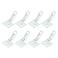 thumbnail image 1 of Bifold Door Hardware, 8 Pack Bi-Fold Door Surface Aligner, Bifold Closet Door Hardware Repair Part Kit, Silver, 1 of 6