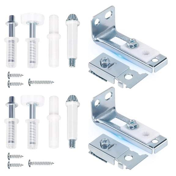 Door Hardware Repair Kit, 2-Pack Closet Door Hardware Kit Folding Door Hardware Repair Replacement Tool Kit