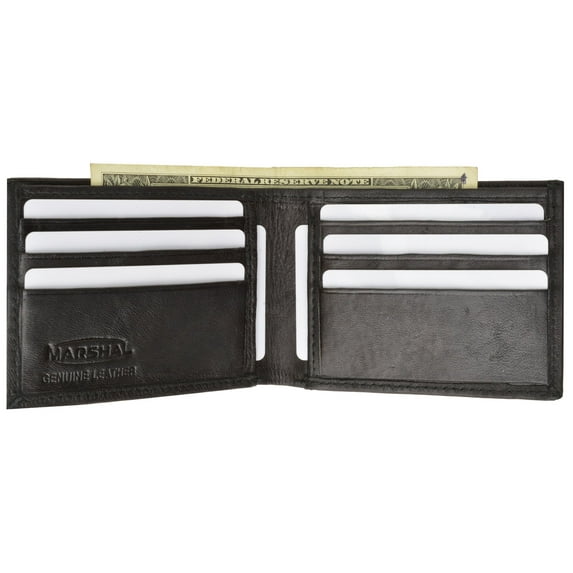 Bifold Lambskin Leather Outside ID Window Mens Wallet 1358 (C)