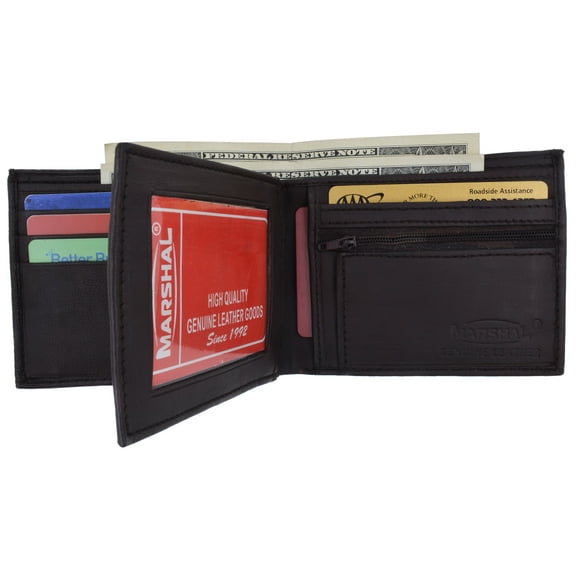 Bifold Leather Wallet W/ Middle ID Flap 3052