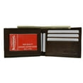 thumbnail image 1 of Bifold Mens Smooth Genuine Leather Flap Up ID Wallet 1153 CF (C), 1 of 6