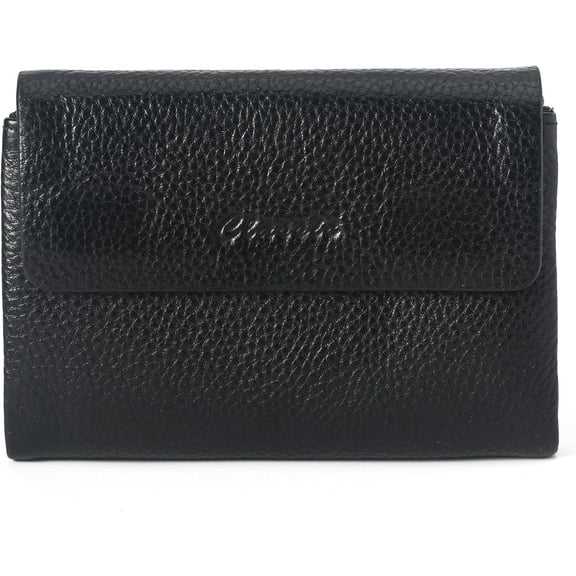 Bifold Wallet for Women Genuine Leather, [Large Capacity] [Magnetic Closure] Female Ladies Wallet Card Holder with ID Window, Zipper Coin Pockets