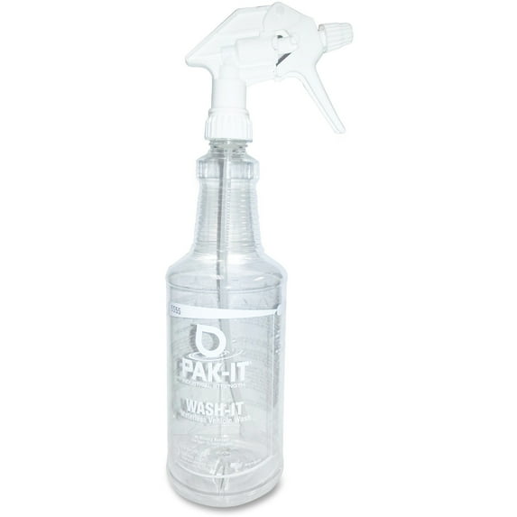 Big 3 Packaging LLC Wash-It Waterless Vehicle Wash Spra Bottle Clear 5555B12