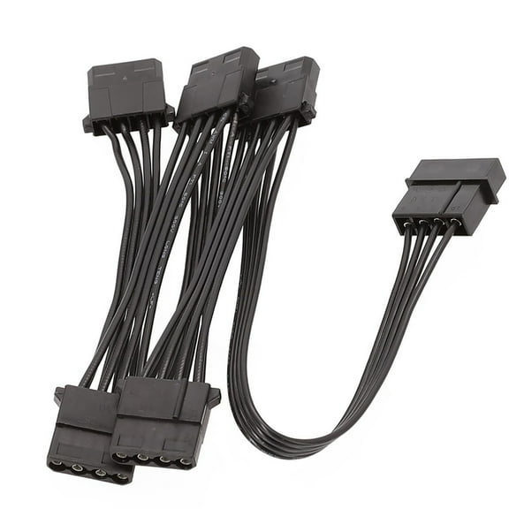 IDE Big 4Pin 1 to 5 Power Extension Cable Hard Disk Driver Power Splitter Cable for SSD Power Splitter Adapter