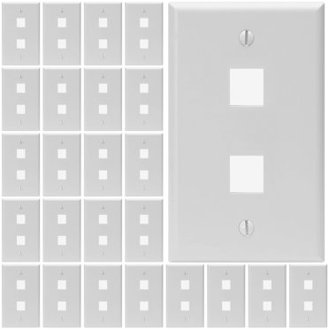 Keystone Wall Plate 2 Gang Keystone Wall Plate 12 Port Keystone Jack Wall Pla