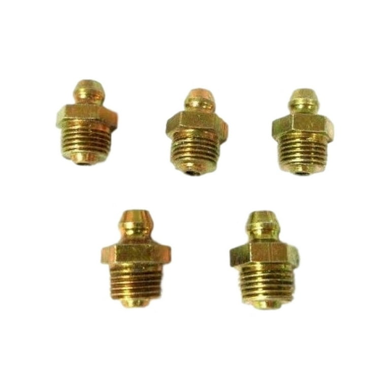 Big A 3-600000 Brass Pipe Nipple Grease Fittings 1/8 Pipe x 43/64