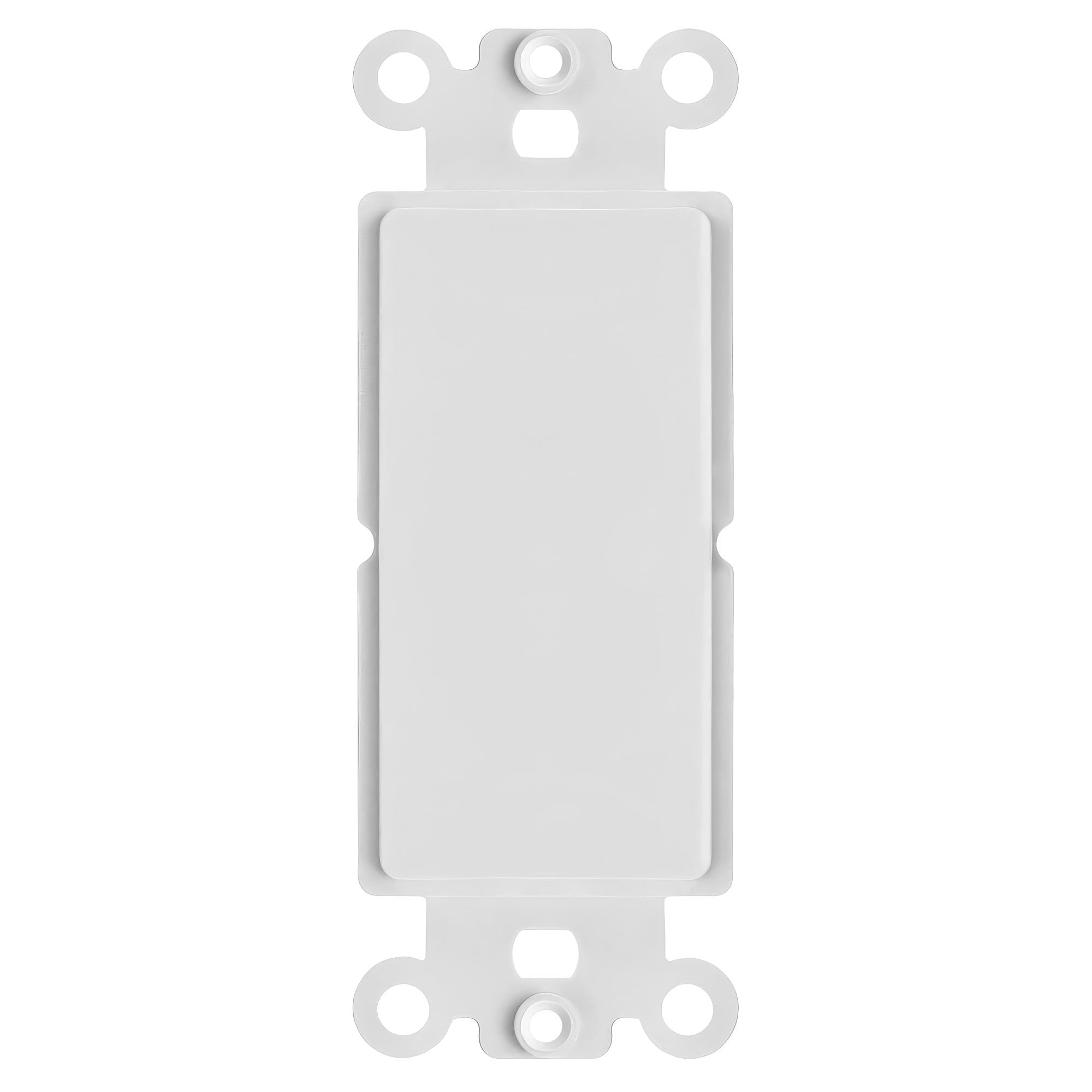 Big-A - Blank Decora Wall Plate 1-Gang Keystone Decora Insert, Jack ...