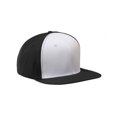 thumbnail image 1 of Big Accessories BA516 Flat Bill Cap - Black White, 1 of 2