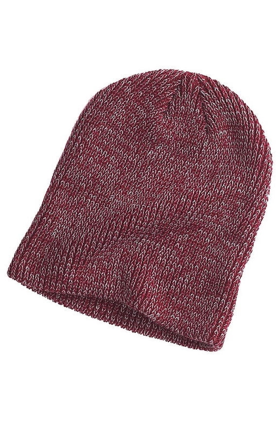 BA524 Ribbed Marled Beanie