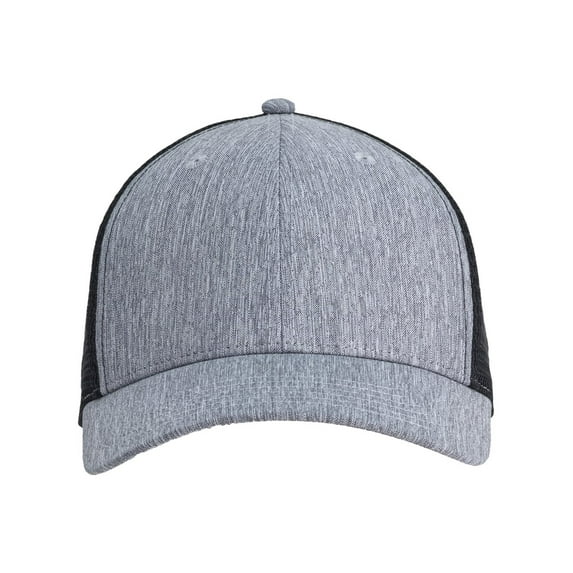 Big Accessories BA540P Women's Ponytail Cap-Light Grey/ Black