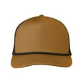 thumbnail image 1 of Big Accessories BA680 Lariat Ripstop Trucker Cap-Old Gold/ Black Rope, 1 of 5
