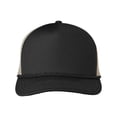 thumbnail image 1 of Big Accessories BA680 Lariat Ripstop Trucker Cap-Black/ Black Rope, 1 of 5