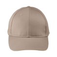thumbnail image 1 of Big Accessories BX020SB Adult Structured Twill 6-Panel Snapback Cap - Khaki, 1 of 3
