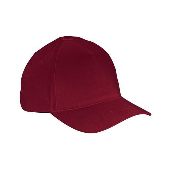 Big Accessories BX034 5-Panel Brushed Twill Cap - Maroon