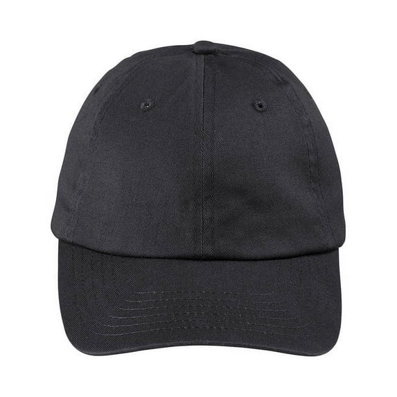 Big Accessories BX880SB Unstructured 6-Panel Cap - Black