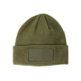 thumbnail image 1 of Big Accessories Patch Beanie - BA527 - OLIVE ALL, 1 of 2