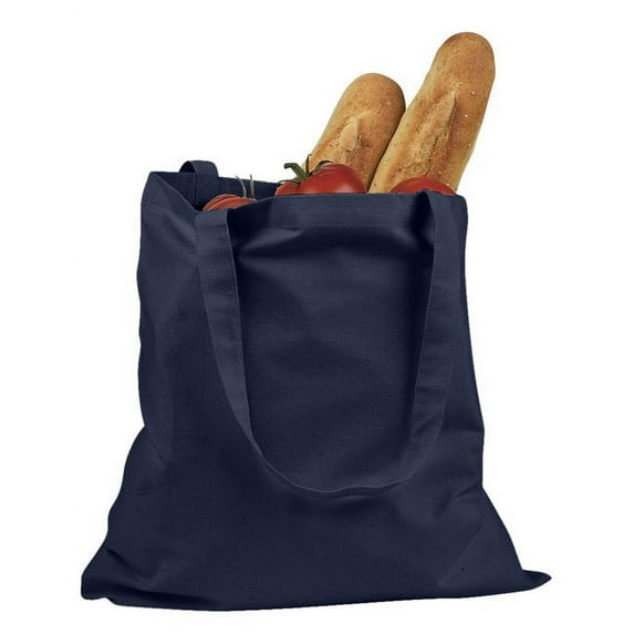 Big Accessories and BAGedge Women's Canvas Promo Tote Bag, NAVY, One Size