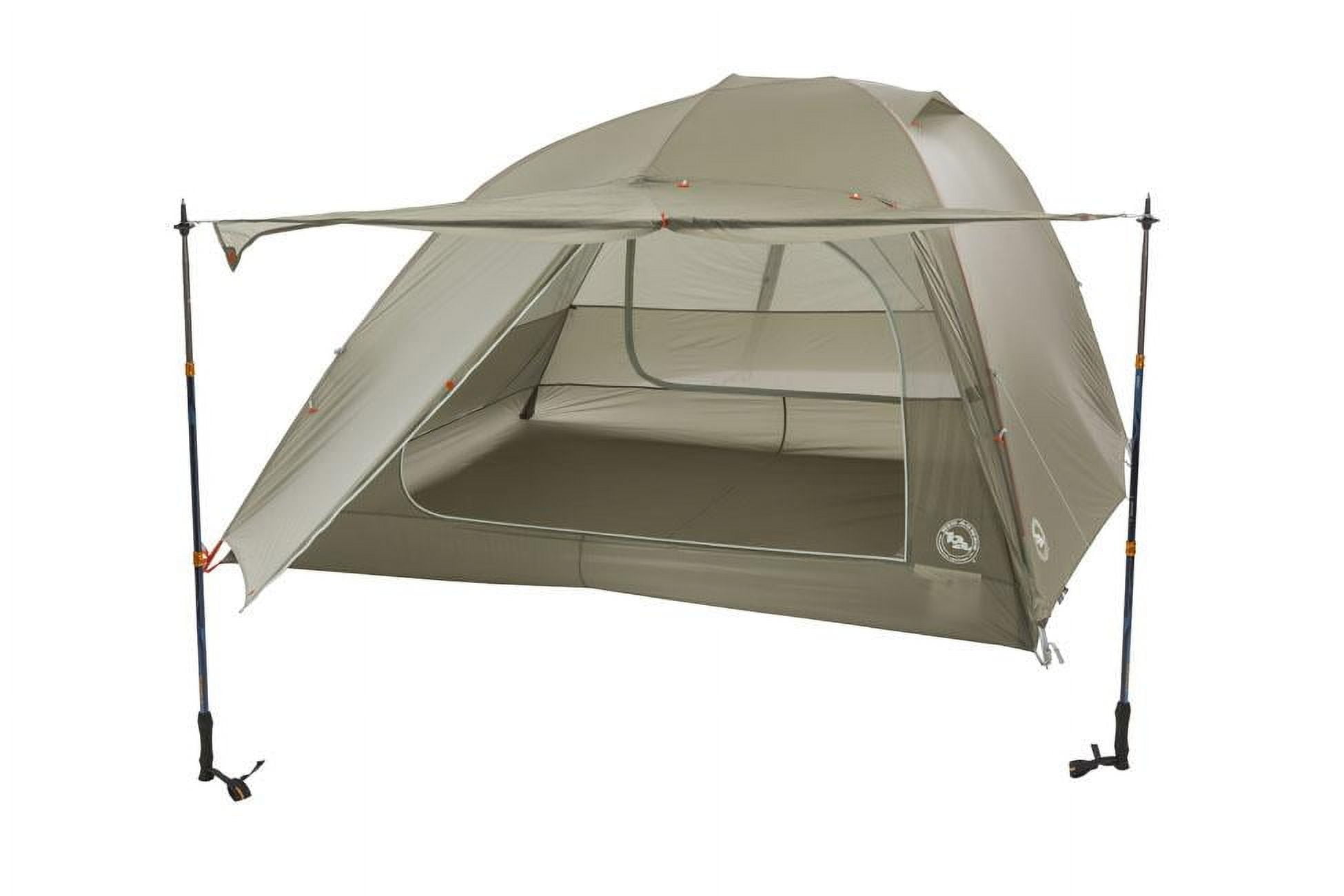 Olive Green 4-Person Ultralight Tent with Awning Vestibule
