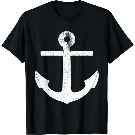 Big Anchor Men Women Captain Pilot Nautical Sailing Sailor T-Shirt mens t shirt，black，women，funny，misfits，men，journey，t-shirt