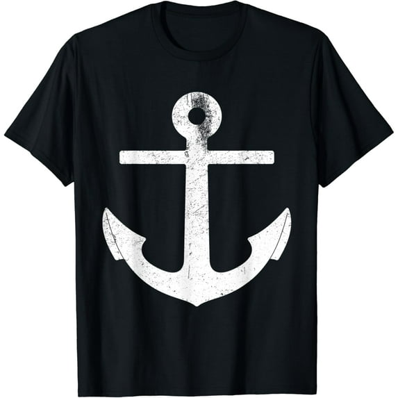 Big Anchor Men Women Captain Pilot Nautical Sailing Sailor T-Shirt mens t shirt,black,women,funny,misfits,men,journey,t-shirt