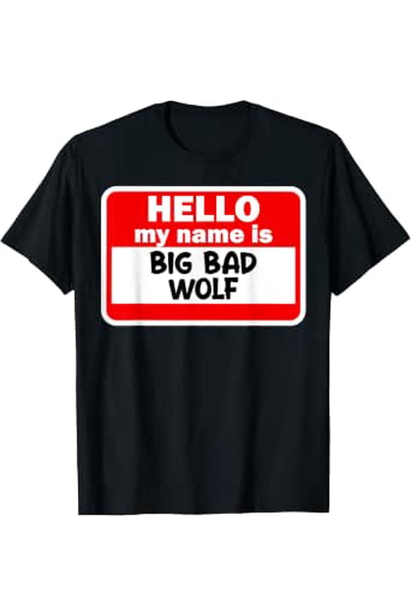 Big And Bad Wolf Three Pigs Halloween Folklore Outfit T-Shirt