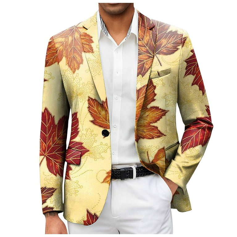 Big And Tall Rain Suit Set for Men Mens Independence Day 3D Digital Printed Suit Jacket Light Business Suit Jacket Walmart
