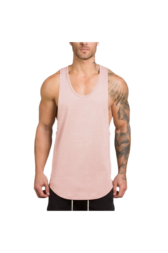Big And Tall Shirt for Men Muscle Tank T shirt Singlet Vest Bodybuilding Men's Sleeveless Gyms Fitness Top Men's blouse