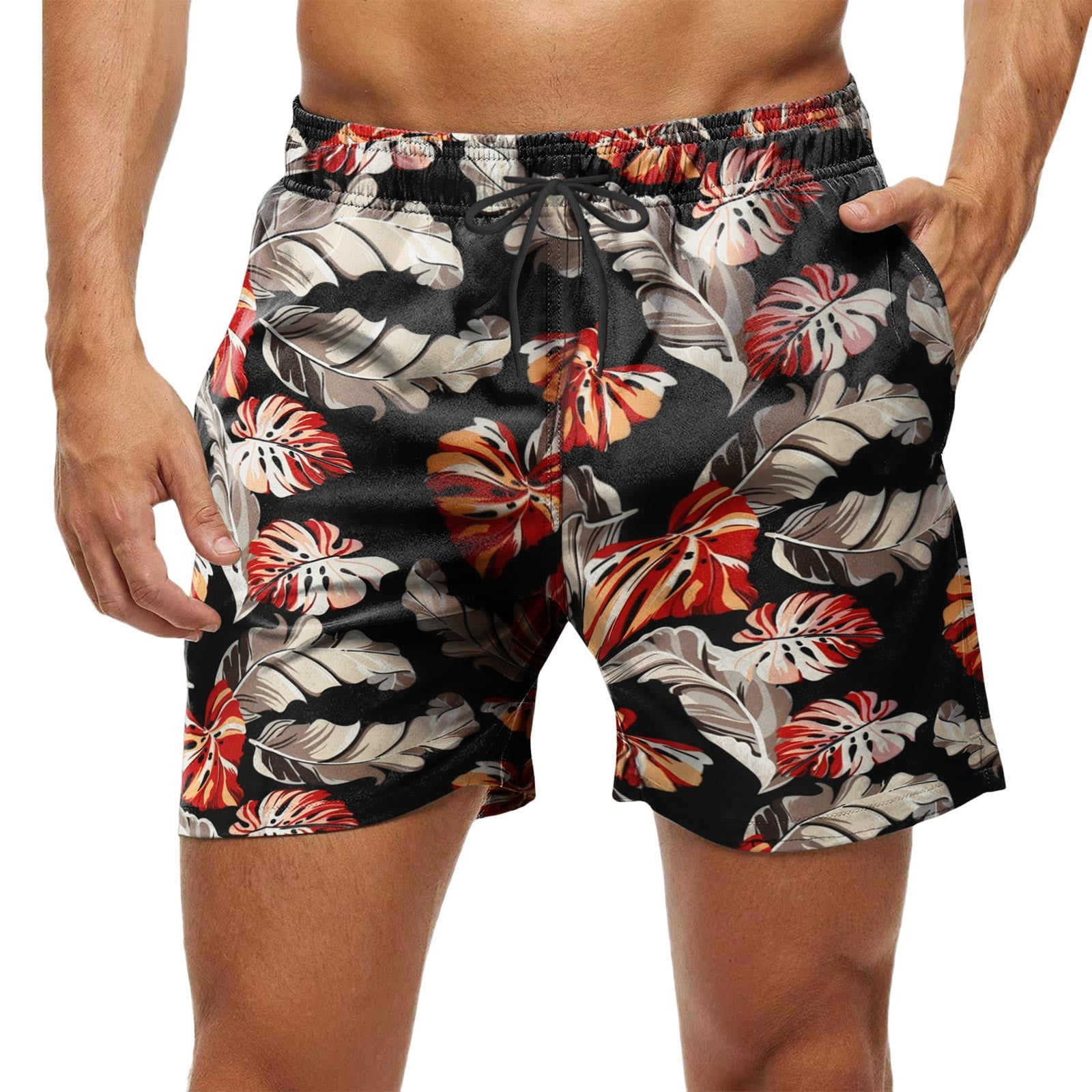 Big And Tall Swimsuits for Men Men's Summer Printed Beach Pants Parents