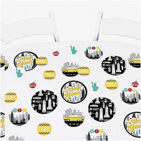 Big Apple Bash NYC Cityscape Mega Confetti - 27 Pieces of New York City Party Decorations