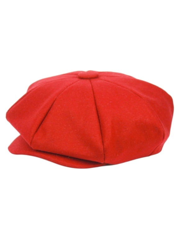 Big Apple Men's Oversize Wool 8 Panel Applejack Newsboy Cabbie Gatsby Ivy Hat