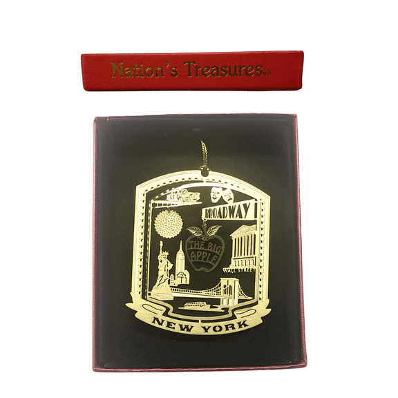 Big Apple New York City Christmas Ornament Broadway Times Square Ball Wall Street