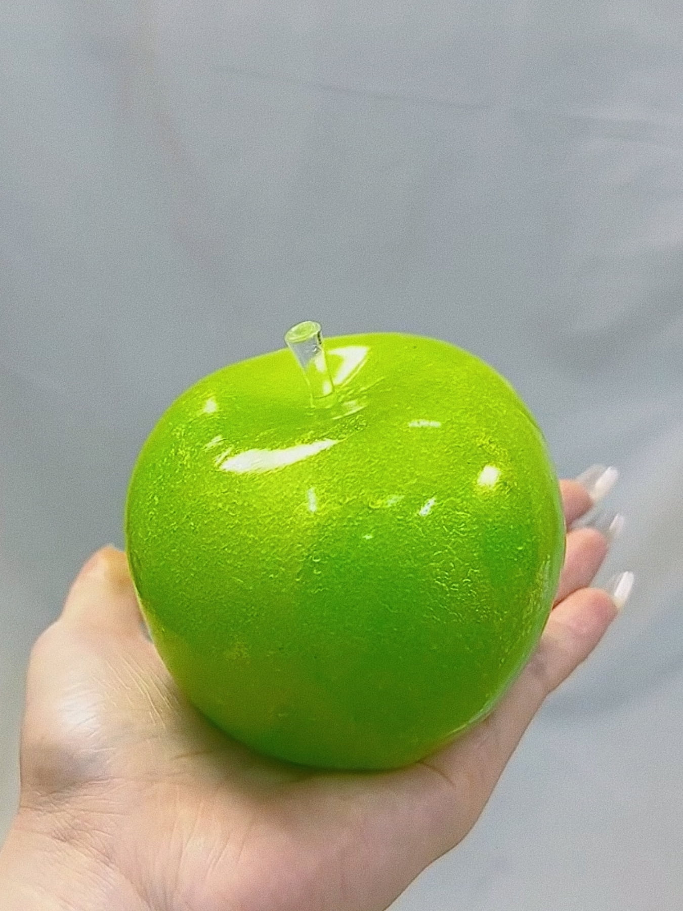 Big Apple Stress Ball Apple Fidget Toy Non-Bounce Squeeze Ball ASMR Sensory Toy Anti-Stress Toys for Kids and Adults Hand Exercise