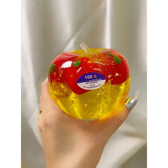 Big Apple Stress Ball Apple Fidget Toy Non-Bounce Squeeze Ball ASMR Sensory Toy Anti-Stress Toys for Kids and Adults Hand Exercise