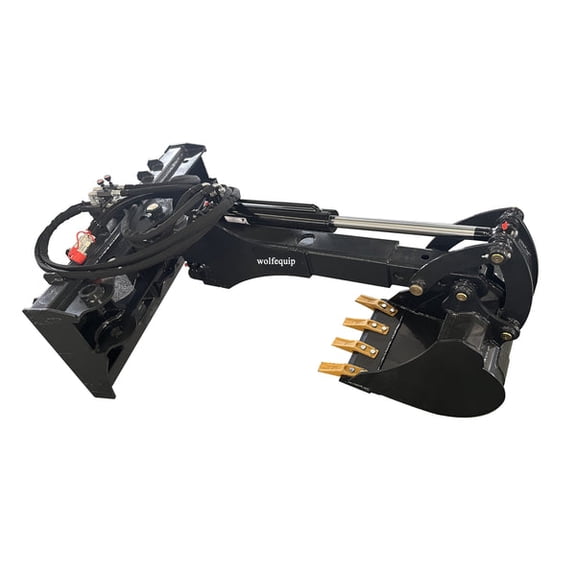 Big Arm Backhoe Fronthoe 72" digger depth Bucket Skid Steer Attachment