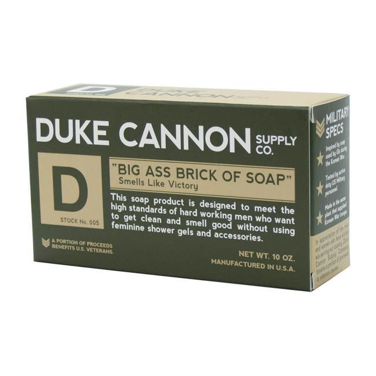 Big Ass Brick of Soap 9414392 10 oz Duke Cannon Bar Soap Smells Like