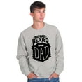 thumbnail image 1 of Big Bad Beard Dad Fathers Day Gift Men's Big & Tall Crewneck Sweatshirt Brisco Brands 4X, 1 of 5