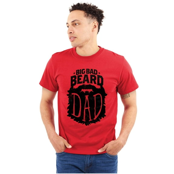 Big Bad Beard Dad Fathers Day Gift Men's Graphic T Shirt Tees Brisco Brands M