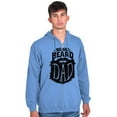 thumbnail image 1 of Big Bad Beard Dad Fathers Day Gift Zip Hoodie Sweatshirt Men Brisco Brands 2X, 1 of 6