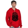 thumbnail image 1 of Big Bad Beard Dad Fathers Day Gift Men Big & Tall Zip Hoodie Brisco Brands 2X, 1 of 6
