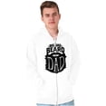 thumbnail image 1 of Big Bad Beard Dad Fathers Day Gift Zip Hoodie Sweatshirt Men Brisco Brands X, 1 of 6